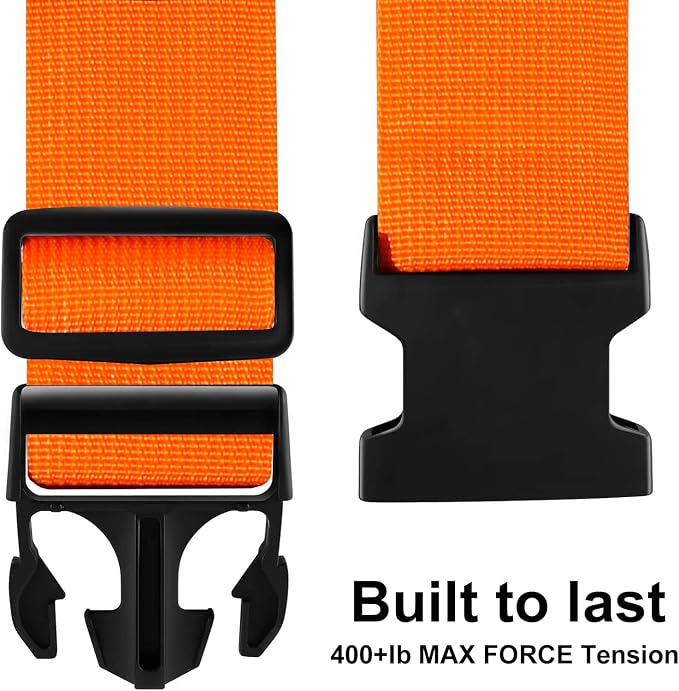 Luggage Straps for Suitcases TSA Approved-2 Pack Bright Personalized Luggage