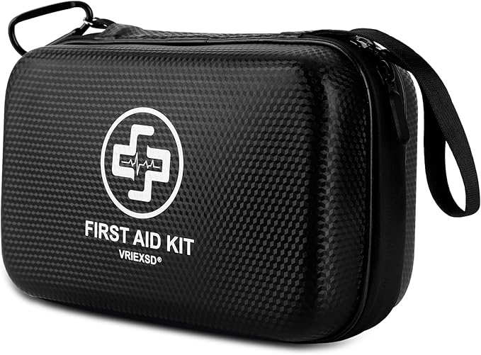 Premium First Aid Kit, 320 Piece Waterproof Hard Shell Eva First Aid Kit