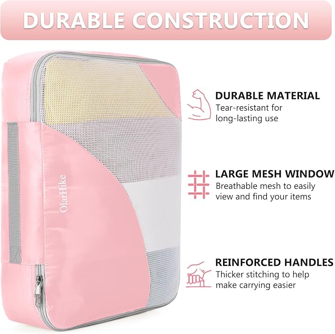 8 Set Packing Cubes for Travel, Gifts for Women Mom, Anti-Tearing Suitcase