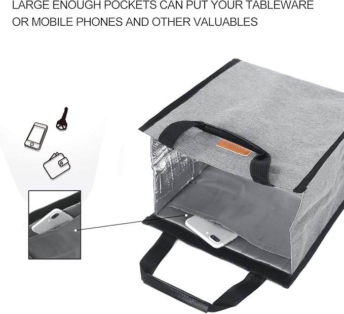 Lunch Bags for Women Insulated Reusable Lunch Tote