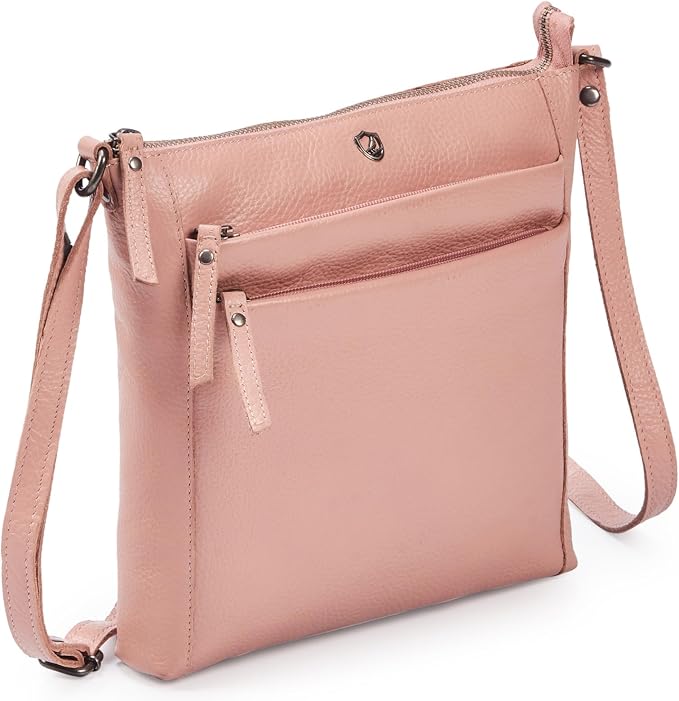 Small Soft Genuine Leather Crossbody Purse Women’s Sling Crossover Shoulder