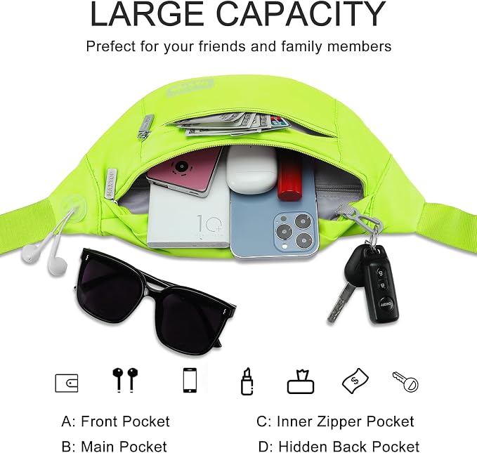 MAXTOP Large Crossbody Fanny Pack