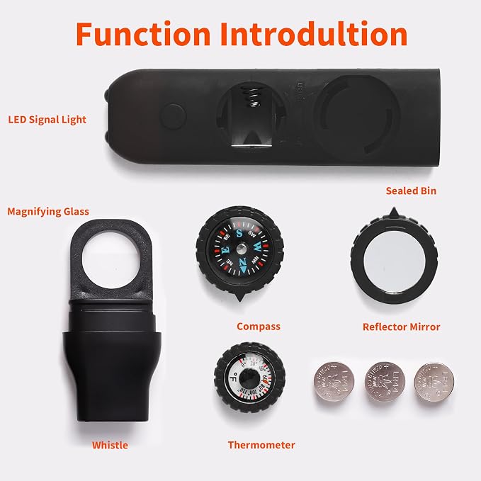 Multifunctional Survival Emergency Whistle