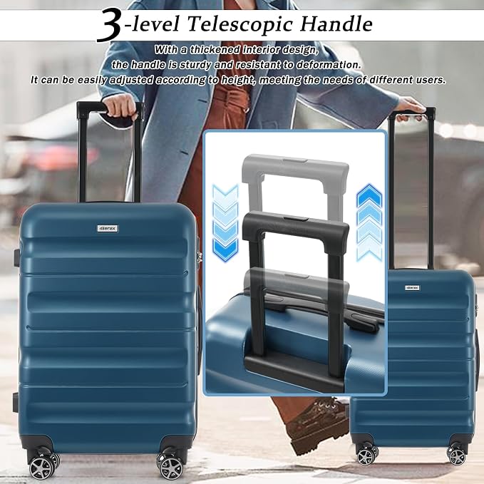 Merax Luggage Sets 6 Piece Hardshell ABS Suitcases