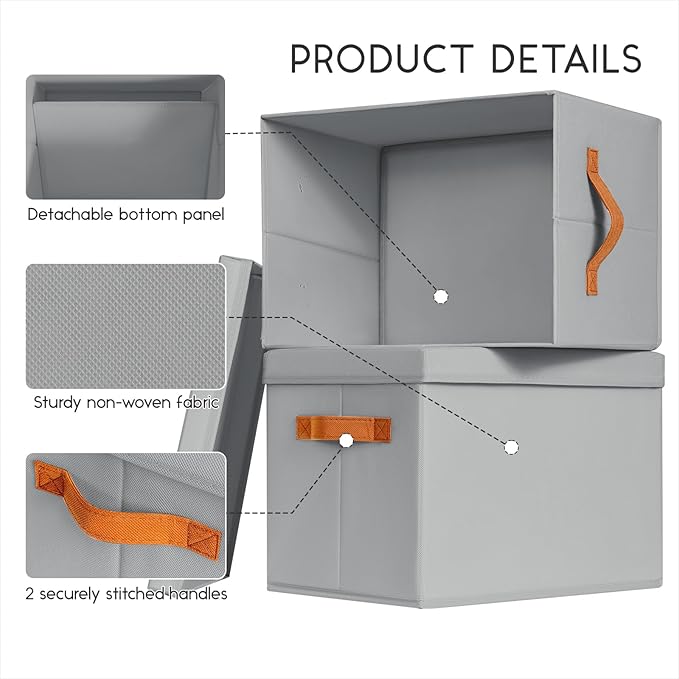 Storage Bins with Lids