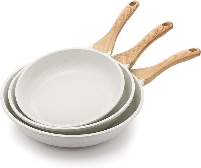 SENSARTE Nonstick Frying Pan Skillets, Healthy Cookware Chef's Pan, Free of
