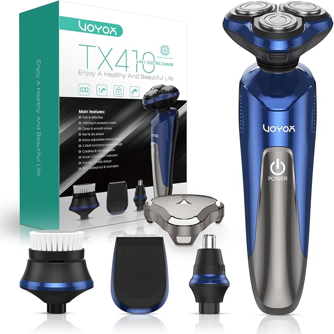 VOYOR Electric Razor for Men Cordless Shavers for Shaving
