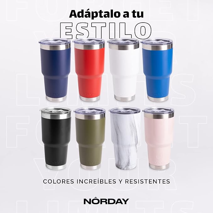NORDAY | Tumbler with Lid - 30oz - Sky Insulated Tumbler - Stainless Steel