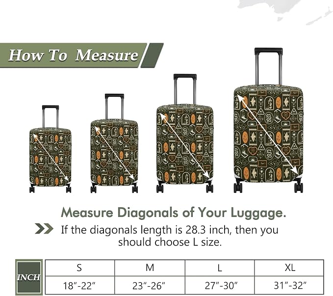 HYPER VENTURE Washable Luggage Cover