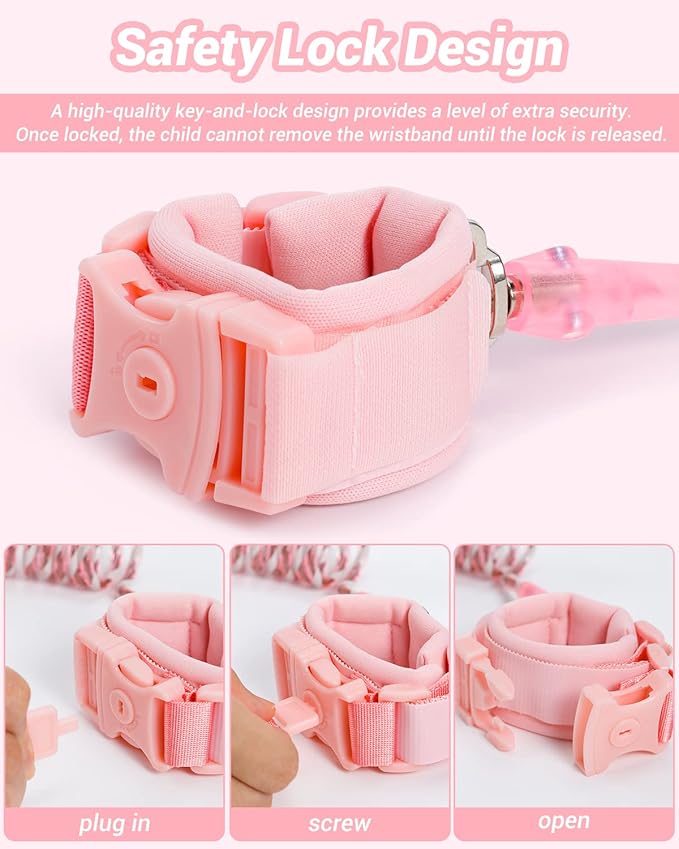 Anti Lost Wrist Link, Dr.meter 2 Pack Toddler Safety Leash