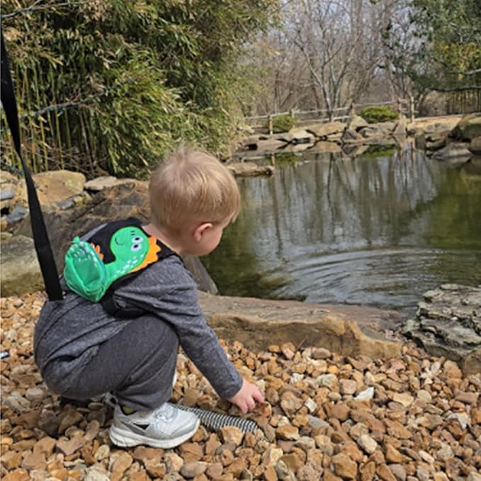 3 in 1 Toddler Harness Leash + Baby Anti Lost Wrist Link, Accmor Cute Dinosaur