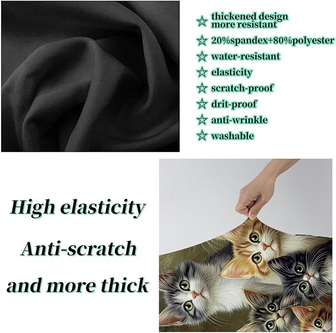 Luggage Cover + Tag, Cats Family Travel Suitcase Protector