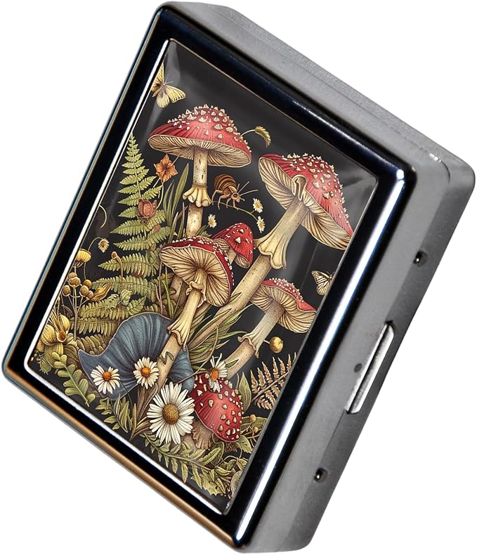 8‑Compartment Metal Pill Box Organizer – Portable Medicine Case 3″×2.6″ |