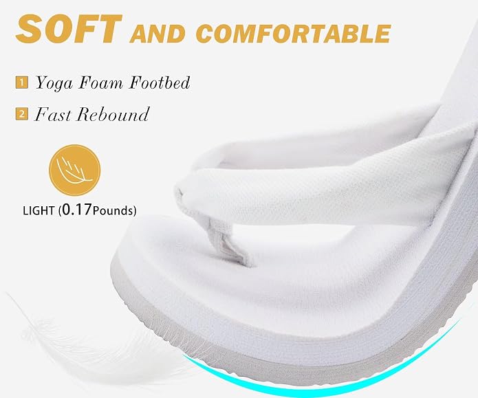 KuaiLu Flip Flops for Women