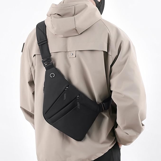 Anti Theft Crossbody Bags for Women Men, Slim Sling Bags