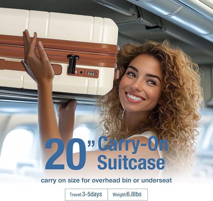KYME Carry On Luggage 22x14x9 Airline Approved