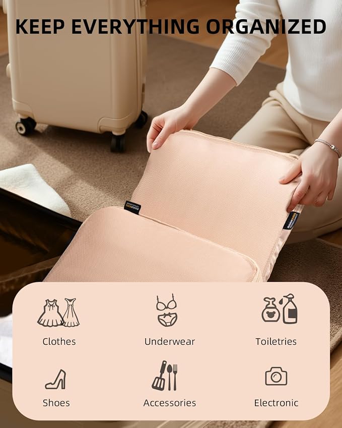 6 Set Compression Packing Cubes