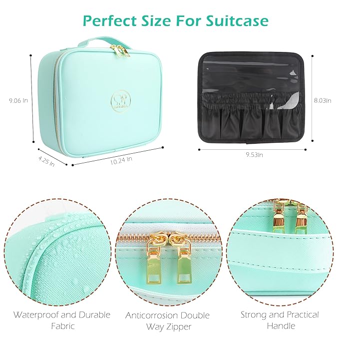 MOMIRA Travel Makeup Bag Cosmetic Bag Makeup Organizer Bag