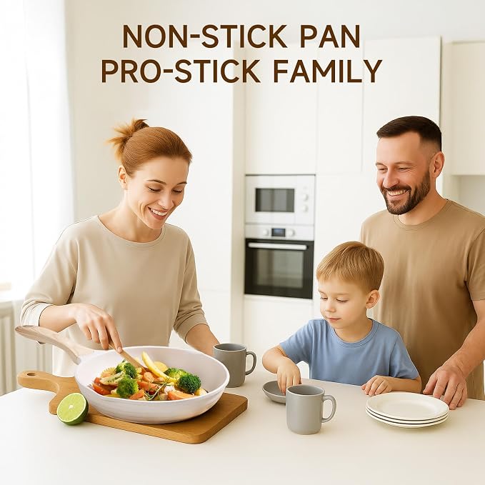 JEETEE 23pcs Pots and Pans Set Non Stick, w/Frying Pans, Sauté & Griddle &