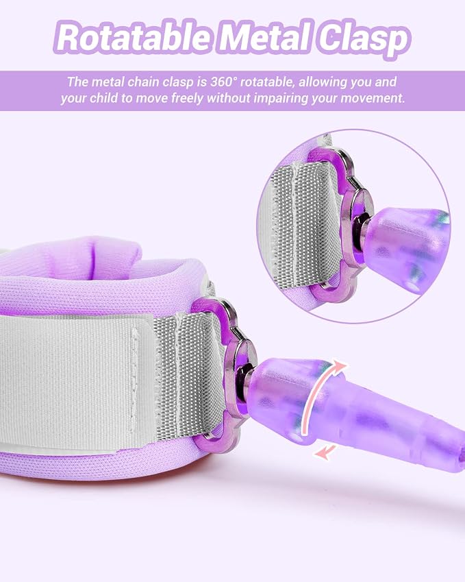 Dr.meter Anti Lost Wrist Link, 2 Pack Toddler Safety Leash