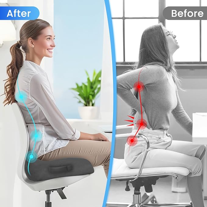 Seat Cushion, Memory Foam Office Chair Seat Cushion