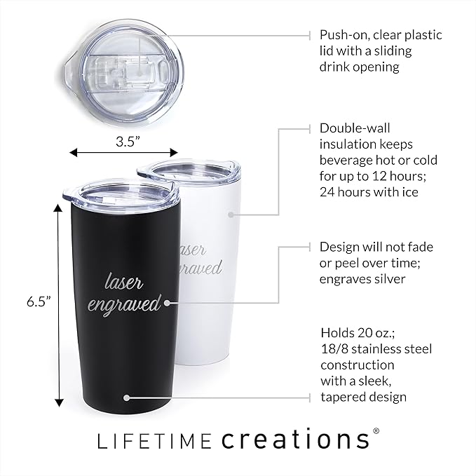 Lifetime Creations Personalized Hockey Coach Tumbler: Custom Hockey Coach Gift