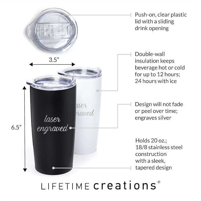 Lifetime Creations Personalized Football Coach Tumbler: Custom Football Coach