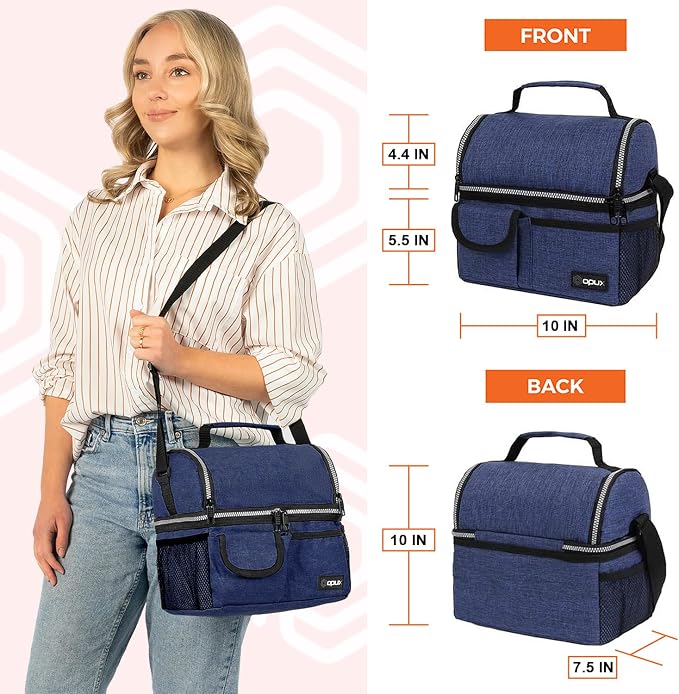 OPUX Lunch Box for Men, Adult Lunch Box Cooler, Insulated Lunch Bag Women