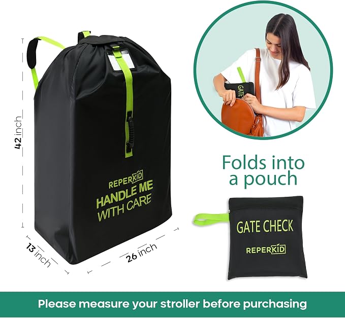reperkid Medium Stroller Bag for Airplane Travel, Fits Most Single Strollers
