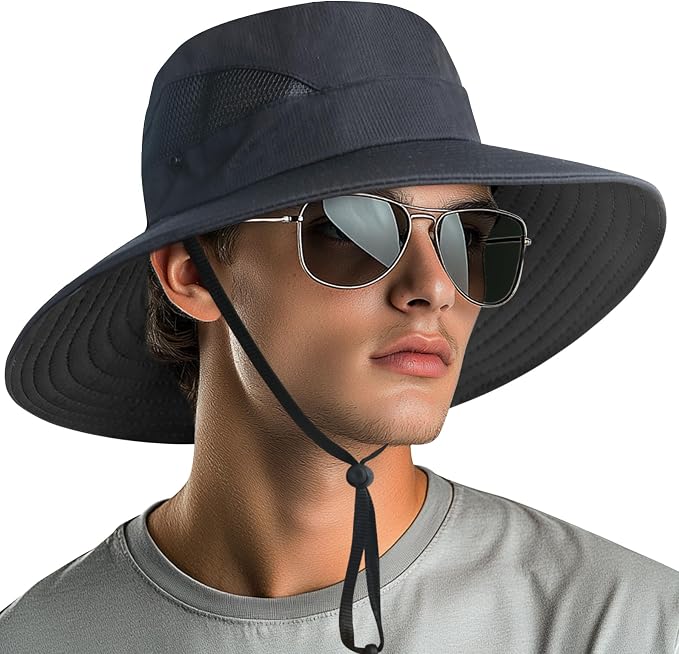 NPQQUAN Ponytail Sun Bucket Hats
