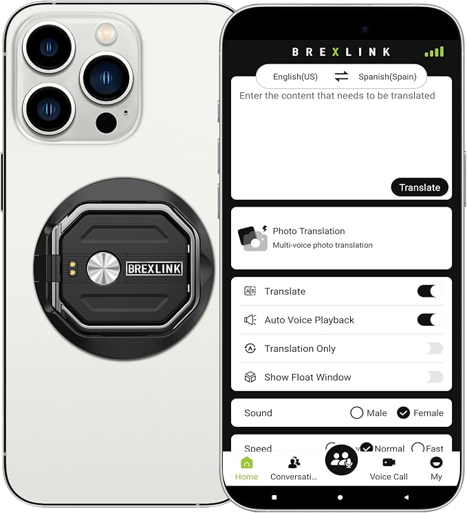 3-in-1 AI Translator Recorder, Language Translator Device, NO FEE