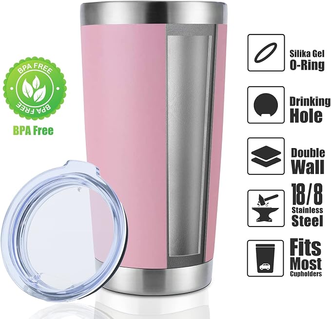 DOMICARE 20oz Stainless Steel Tumbler Bulk