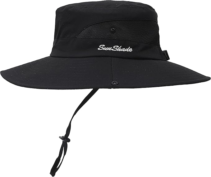 Womens Summer Sun Hat Beach Hat Wide Brim Outdoor UV Protection Hat Foldable