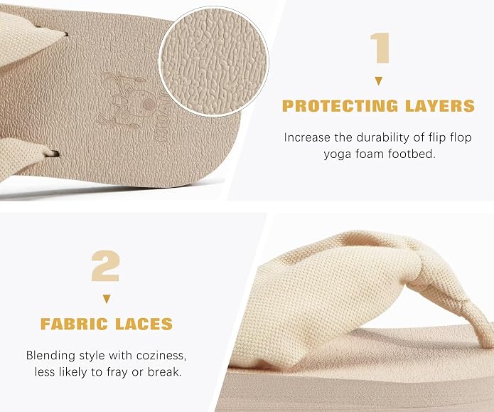 KuaiLu Flip Flops for Women