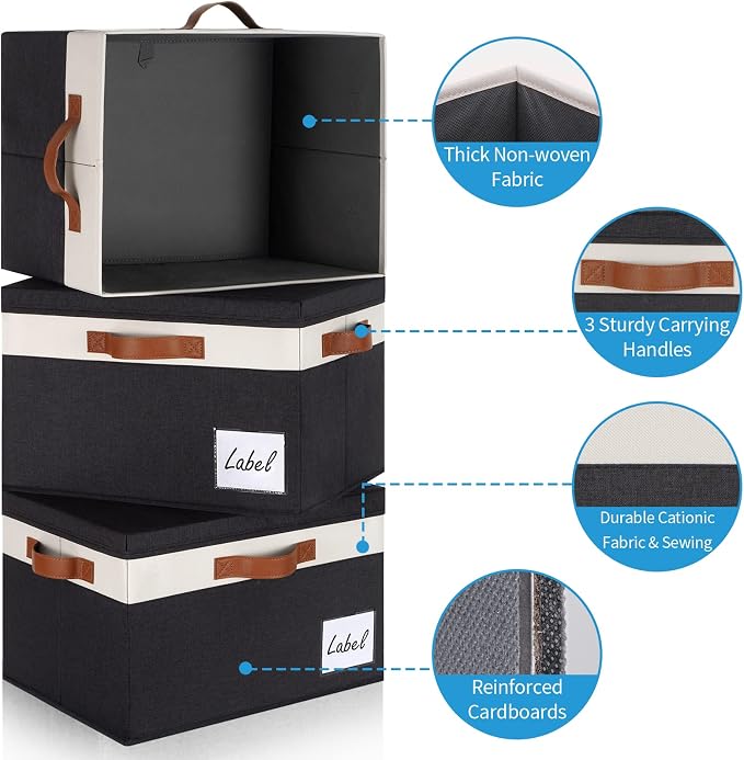 GhvyenntteS Large Storage Bins