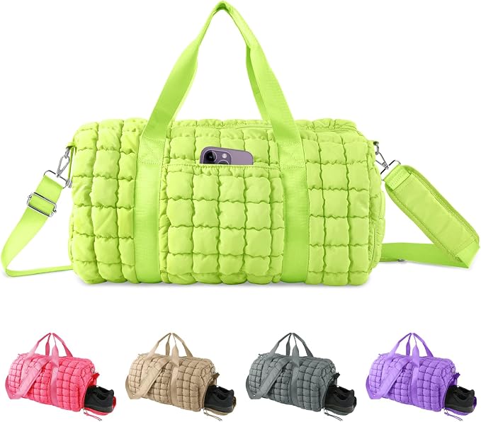 Quilted Travel Duffle Bag Gym Bag