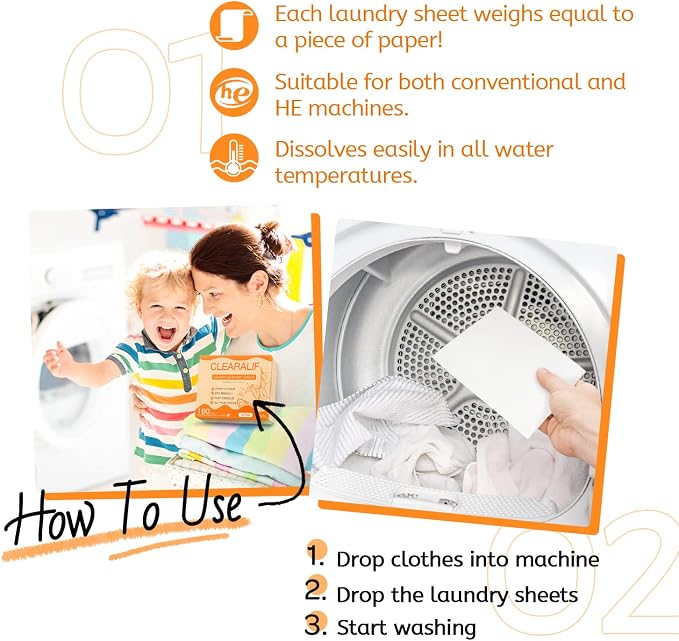 CLEARALIF Laundry Detergent Sheets, Apartments
