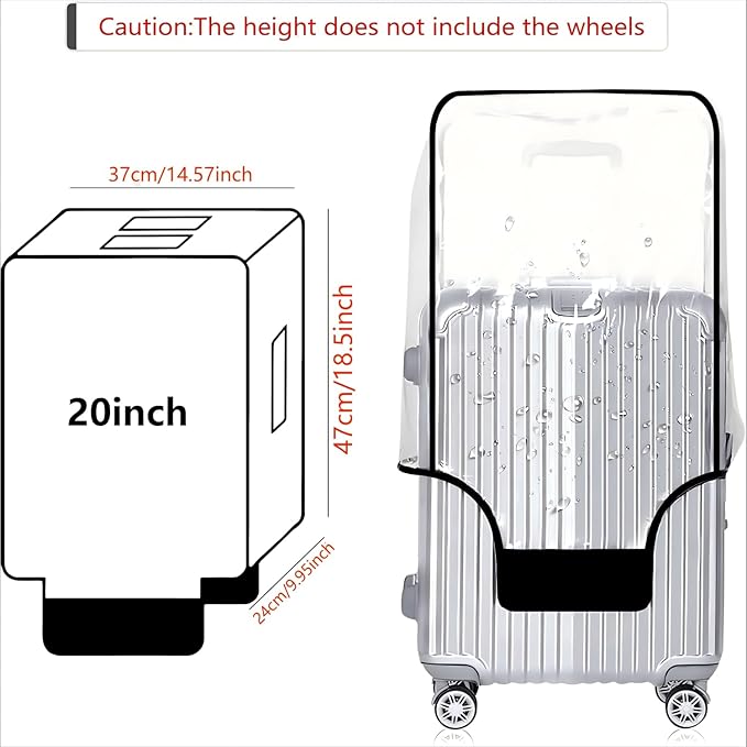 20-21 Inch PVC Luggage Protector Cover