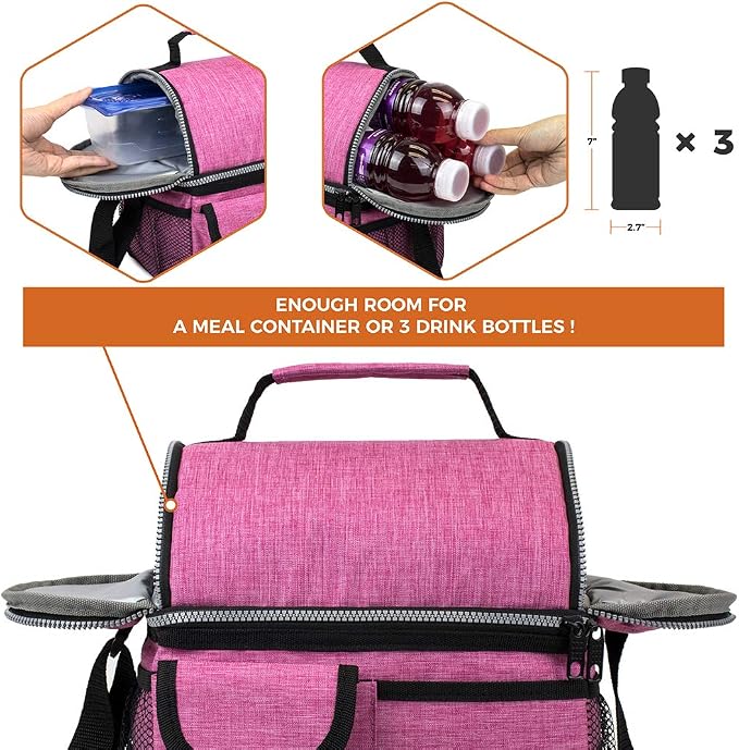 opux Lunch Bag Women Insulated, Adult Lunch Box Cooler, Lunch Box