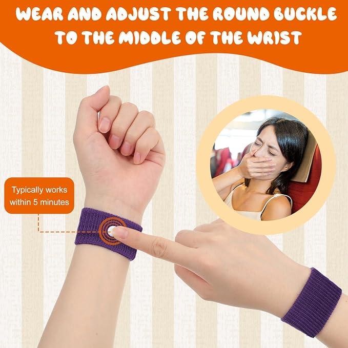 Cindeer 40 Pieces Motion Sickness Bands