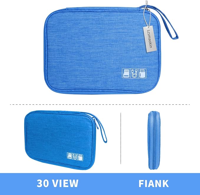 Electronics Travel Organizer, Portable Waterproof Electronic Travel Storage Bag