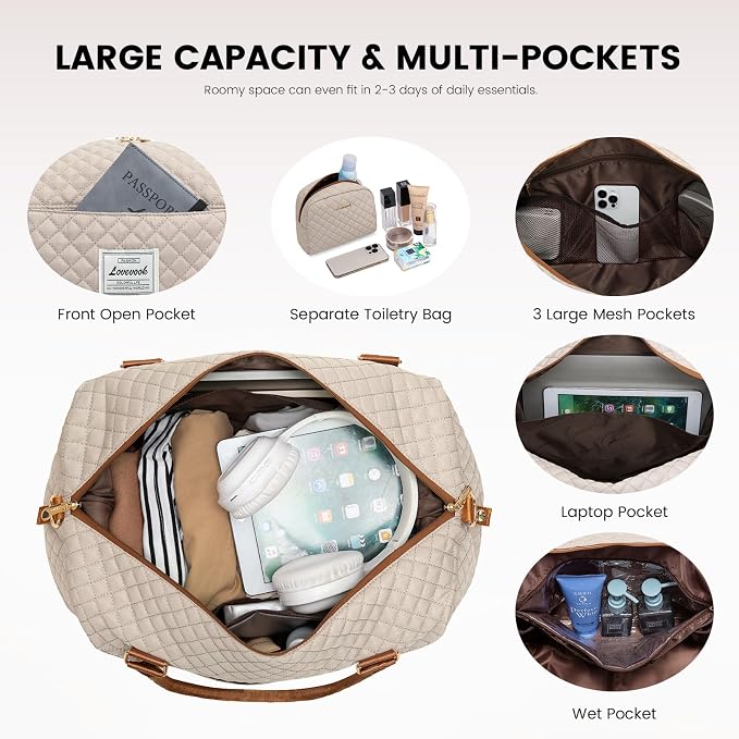 LOVEVOOK Travel Duffle Bag, Weekender Bags