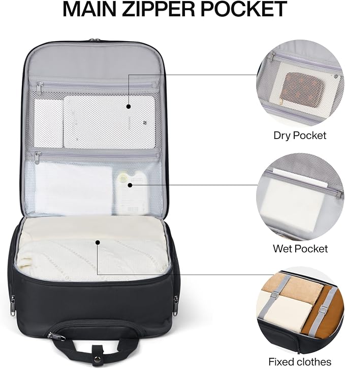 Hanke Softside Expandable Underseat Carry On Luggage