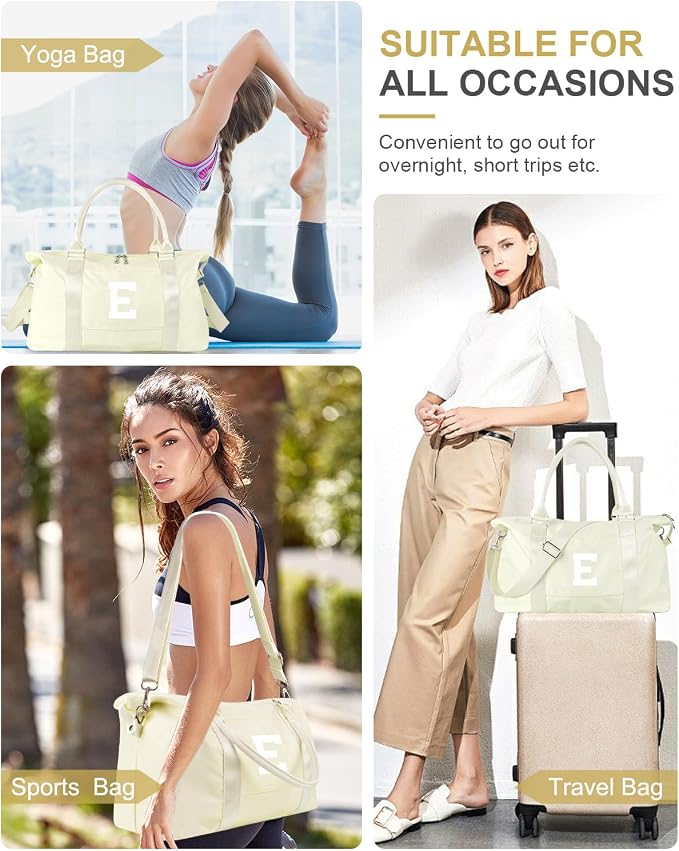 Initial Travel Duffel Bag Sports Gym Bag