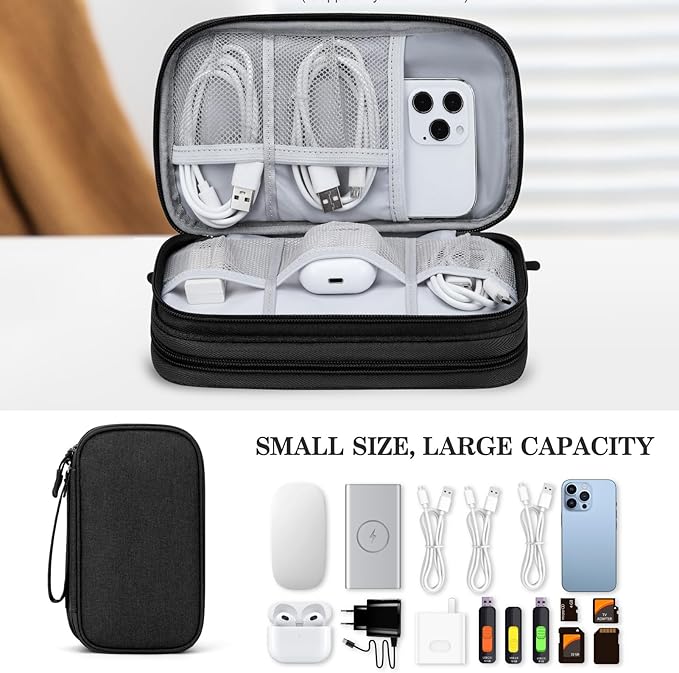 FYY Electronic Organizer, Travel Cable Organizer Bag Pouch Electronic