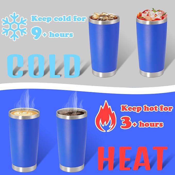 20 oz Tumbler with lid Double Wall Vacuum Insulated Tumblers Stainless Steel