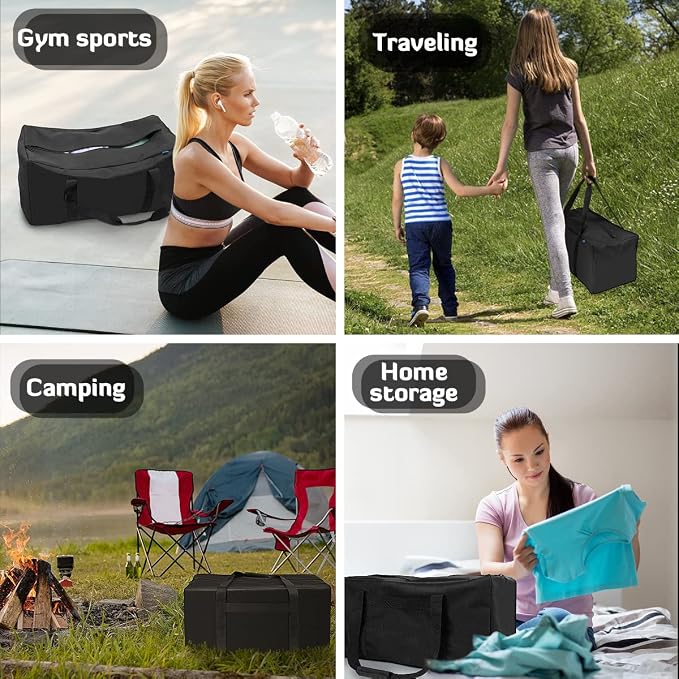 INFANZIA 24inch Sports Duffel Travel Bag, 56L Duffel Tote Bag