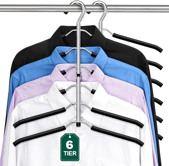 DOIOWN Space Saving 6 Tier Coat Hangers