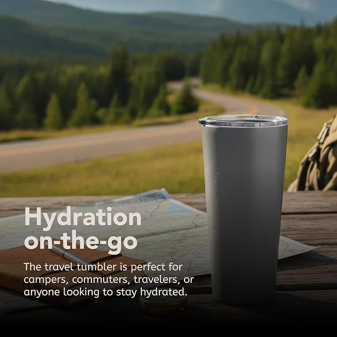 Corkcicle Classic Tumbler - Keeps Drinks Cold for 9 Hours & Hot for 3 - Triple-Insulated Stainless Steel - Holiday Tumbler Gift - 24 oz - Flint