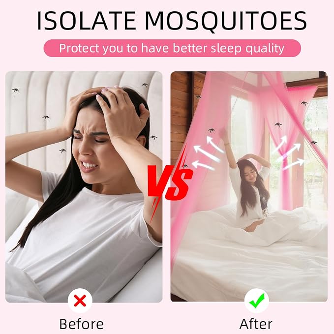 4 Corners Mosquito Net for Mosquiteros para Camas Bed Canopies Netting Bed